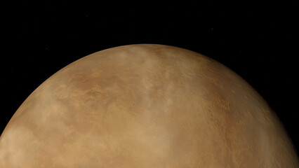 Venus planet and space. 3d illustration © Wublie