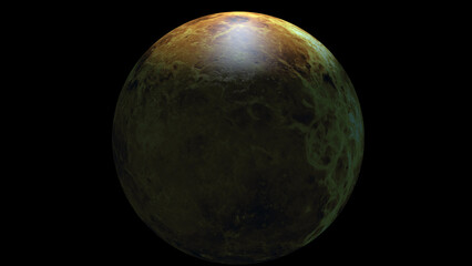 Venus planet and space. 3d illustration © Wublie