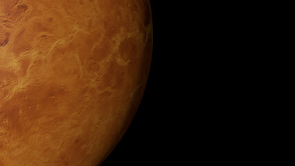 Venus planet and space. 3d illustration © Wublie