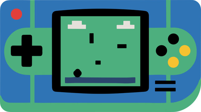 Retro Gamming Equipment Illustration