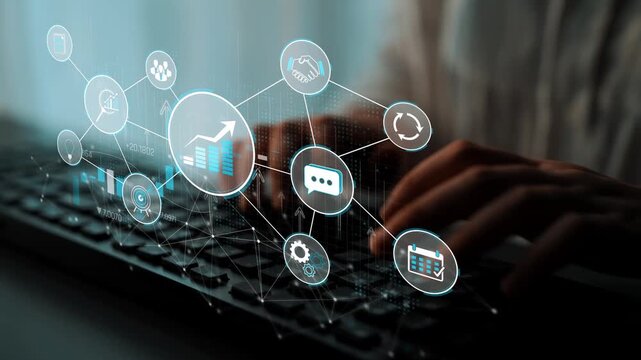 Digital Transformation and Data Analysis in Business with Keyboard and Graphical User Interface Visualizations Sigmoid