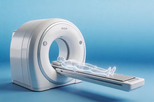 Medical imaging machine with human body scan