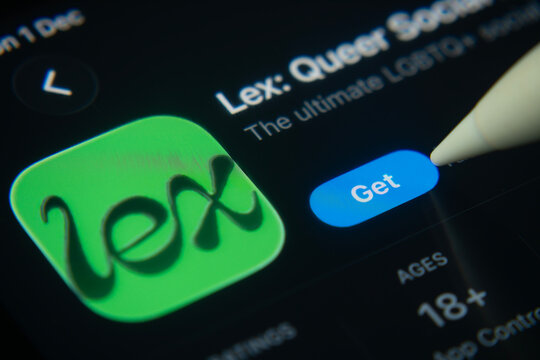 Dhaka, Bangladesh- 01 Dec 2025: A close-up of the  Lex app icon in the App Store on an iPad screen.
