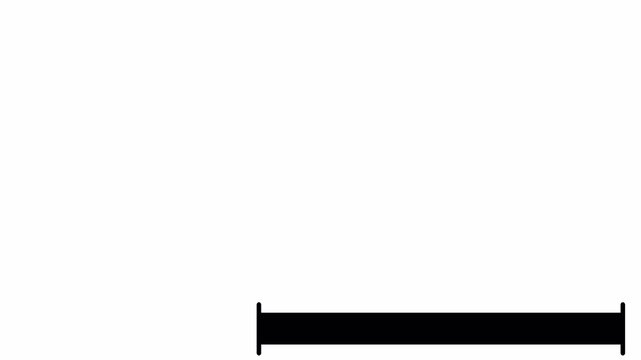  line title animation. Simple and easy to use in tow colors on transparent background in 4K animation Simple and clean lower third with alpha channel title line animation