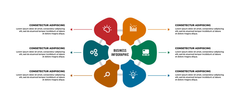 step timeline Infographic business template design