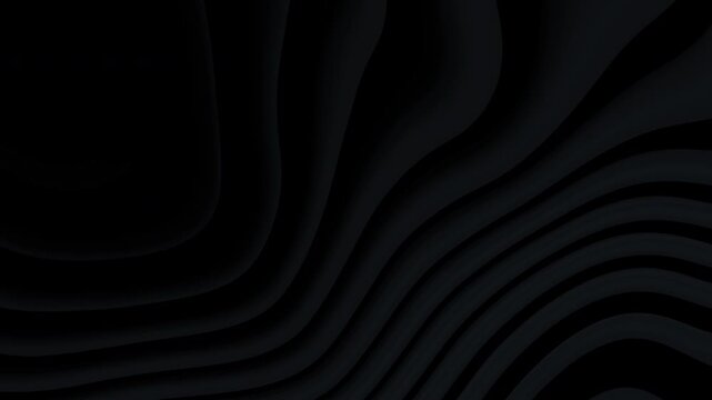 A dark grey wave pattern flowing endlessly in a modern minimalist background.