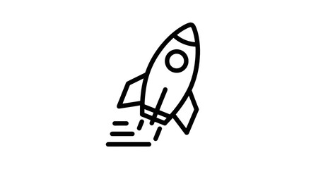 Rocket Ship Launching Into Space. © Ikhsan