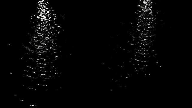 water splash on a black background