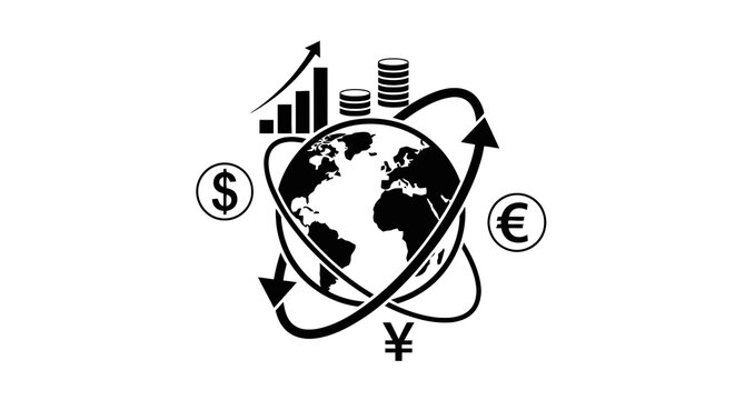 Global finance and economy concept.