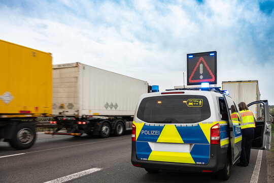 Unfall auf der Autobahn