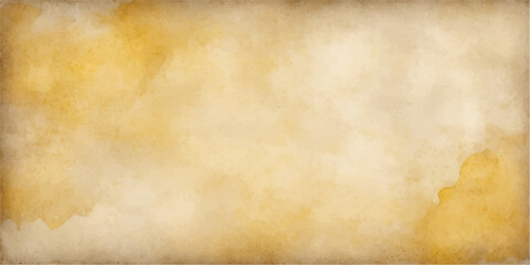 Obraz premium Aged vintage parchment background with a stained grunge texture and antique brown sepia tones creates a blank worn paper sheet design perfect for ancient retro patterns