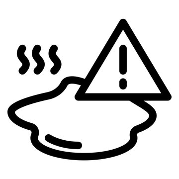 Toxic Dangerous Liquid Waste Hazard Icon