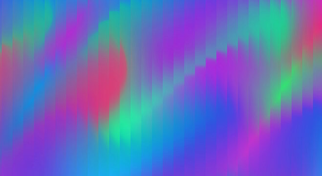 Reeded glass background, glassmorphism ribbed texture, glowing neon gradients. Perfect for energetic digital art, music visuals, or modern UI design requiring dynamic, high impact color schemes.