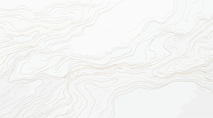Topographic map style lines, abstract flowing contour lines, minimalist landscape pattern © Saharia