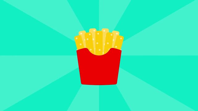 french fries vector illustration