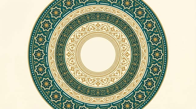 Decorative Islamic Circle Pattern Design for Marketing and Branding Projects Islamic Circle Pattern Geometric