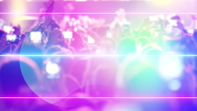 people crowd partying, concert night club, dark silhouettes dancing, jumping and waving hands, Iconic night rock concert, crowd cheering slomo, People cheer move lift, strobing stage lights, concert