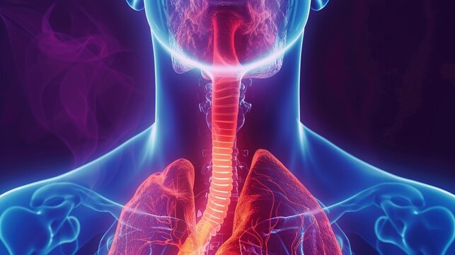 Thoracic surgeon reviewing endoscopic ultrasound of esophageal tumor
