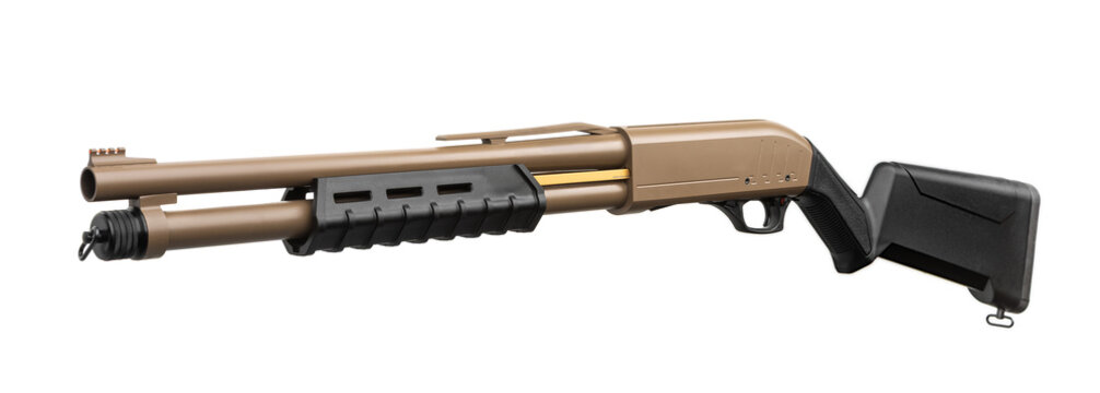 Tactical shotgun with gold bolt carrier