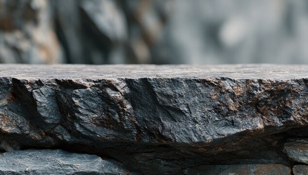 Rough textured natural stone surface, offering a rugged and earthy aesthetic