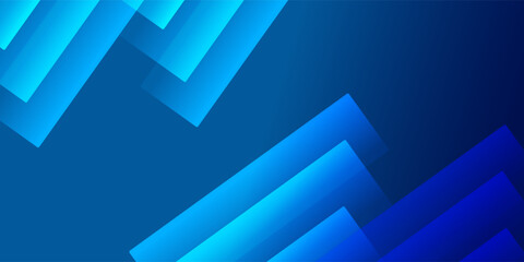 Fototapeta premium Blue abstract geometric background. Suit for business, institution, conference, party, Vector illustration