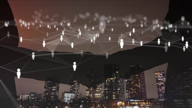Business network concept. Teamwork. Partner ship. Shaking hands. High quality