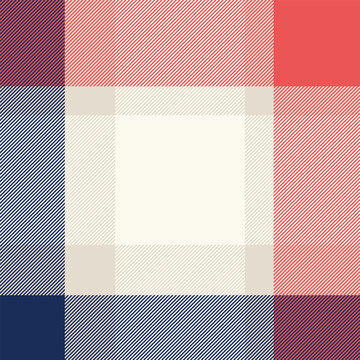 Preppy fabric texture background, website tartan vector seamless. Flow pattern check textile plaid in old lace and red colors.