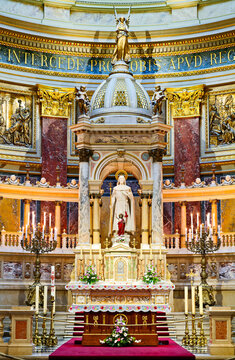 St. Stephen's Basilica Cathedral interior in Budapest