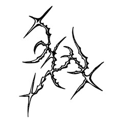 Fototapeta premium Goth Neosigilism Tattoo Design