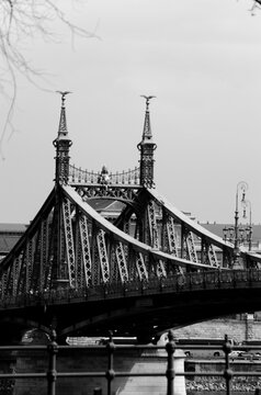 Liberty Bridge in Budapest, Hungary