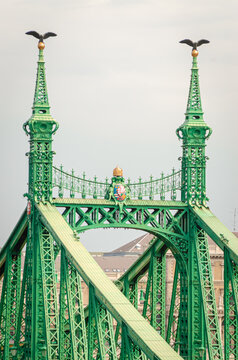 Liberty Bridge in Budapest, Hungary