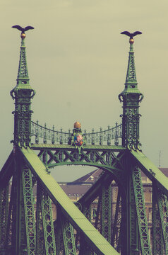 Liberty Bridge in Budapest, Hungary