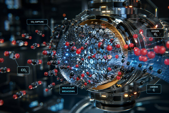 Advanced Carbon Capture Technology with Molecular CO2 Filtration System