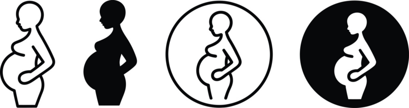Black silhouette of three people standing in a circle with arms raised