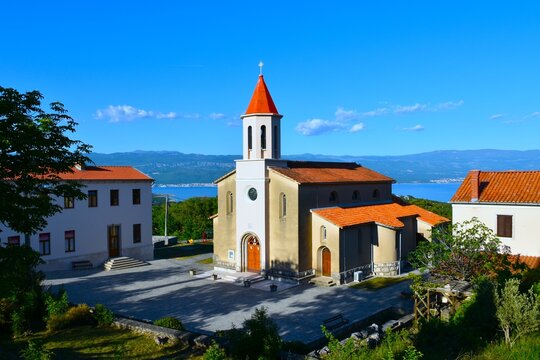 Church in the village of Risika at Krk in Kvarner, Croatia