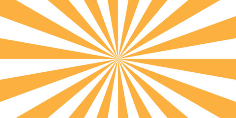 Obraz premium abstract orange and white retro with sunburst pattern orange and white design. Vintage sunrays illustration swirl line. sun beam vector banner design and comic burst gradient concept pa