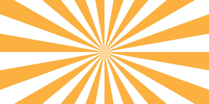 abstract orange and white retro with sunburst pattern orange and white design. Vintage sunrays illustration swirl line. sun beam vector banner design and comic burst gradient concept pa