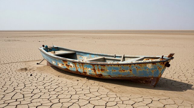 Shrinking Aral Sea Shore