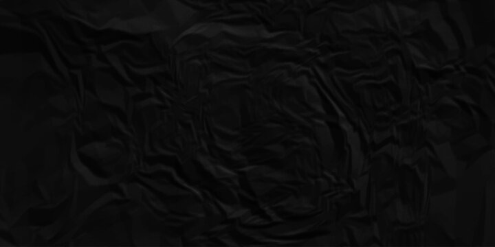 Paper texture background, Old paper background ripple soft black pattern wave crumple. Crushed and creased soft paper. Abstract wrinkle effect grunge and rough backdrop vintage page.
