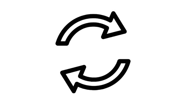 Black arrows rotating in circular motion.