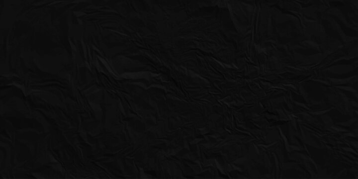 Paper texture background, Old paper background ripple soft black pattern wave crumple. Crushed and creased soft paper. Abstract wrinkle effect grunge and rough backdrop vintage page.