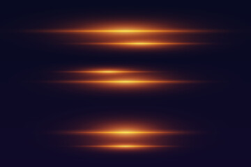 Abstract orange light trails creating speed and motion on dark background © Oleksandr