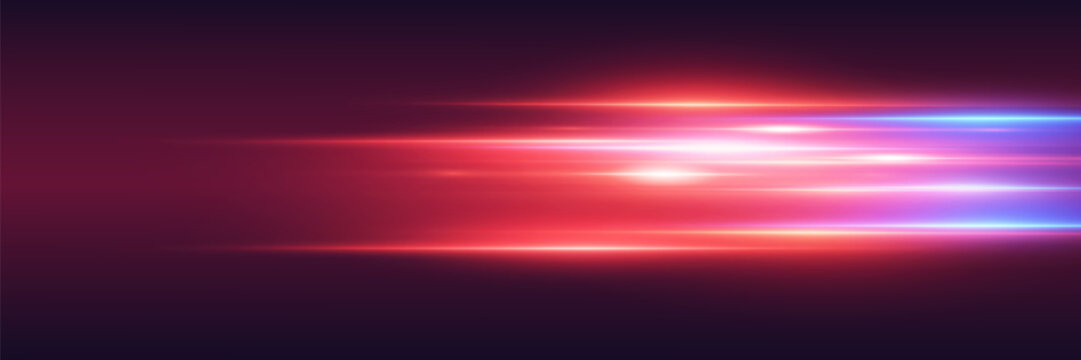 Abstract light streaks creating dynamic motion blur effect, representing technology and speed