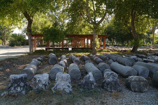 Ruins of the ancient city of Perge, Turkey	
