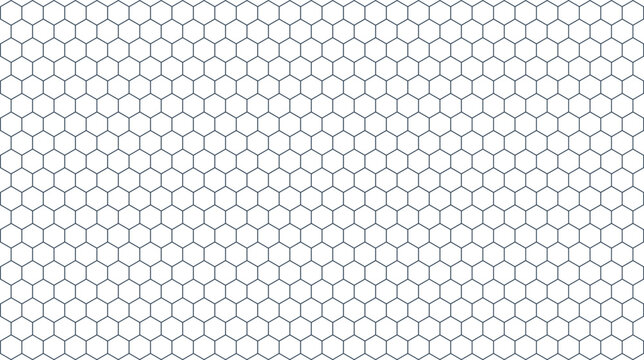 Geometric hexagons align to produce a consistent and clean honeycomb mesh perfect for technical or professional presentations.
