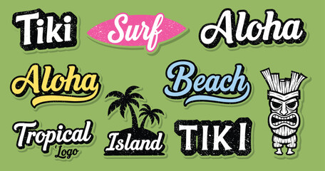 tropical vintage elements © Yolanda