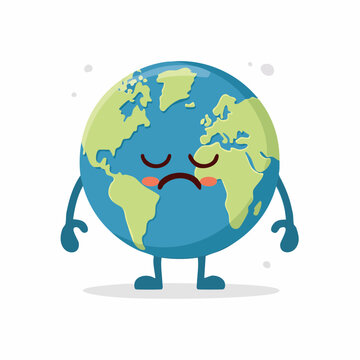 Sad Earth Character