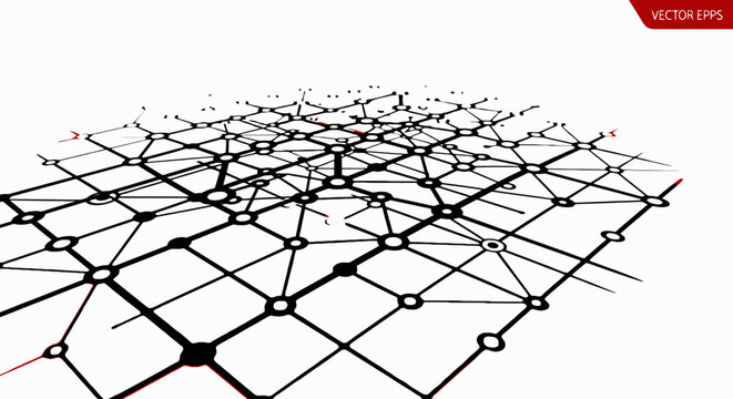 Black Metal Grid Wire Mesh Lattice.
