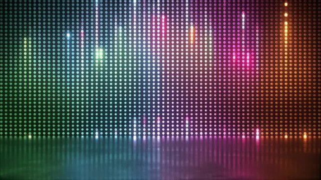 Abstract Neon Light Sound Wave Animation | Music Visualizer Background