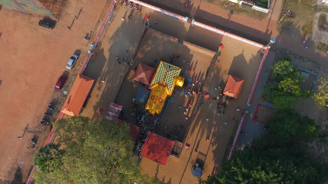 Puttingal Temple Areal View on Meenabharani